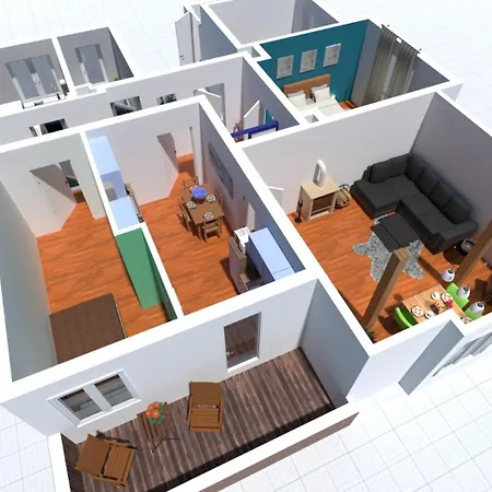 Doppelhaus- Schleussig , Moderner Altbau Dachetage Mit 2 Schlafzimmern Und Separatem Zusatzzimmer , Parkplatz - Balkon - Kamin - Eicheparkett - Arbeitsplatz Apartment Leipzig