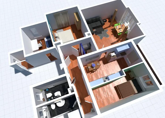 Doppelhaus- Schleussig , Moderner Altbau Dachetage Mit 2 Schlafzimmern Und Separatem Zusatzzimmer , Parkplatz - Balkon - Kamin - Eicheparkett - Arbeitsplatz * Лейпциг